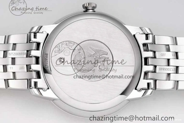 0301 De Ville SS DIWF 1:1 Best Edition Light Blue Dial SS Markers on SS Bracelet MIYOTA TopPick 7850